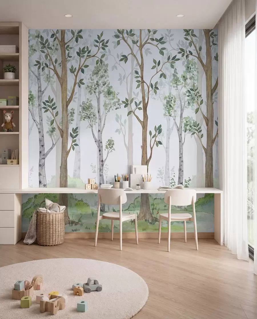 Papier peint Forêt magique u51424