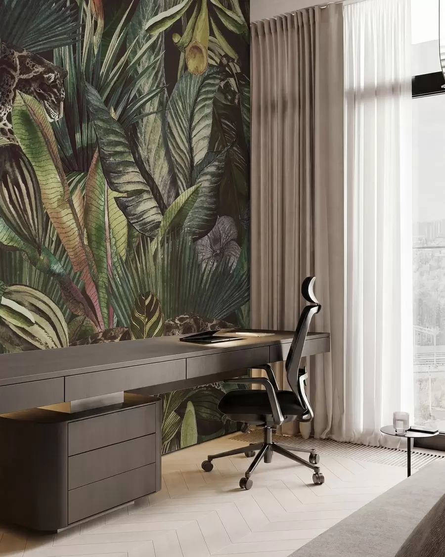 Papier peint Jungle mystérieuse u51884