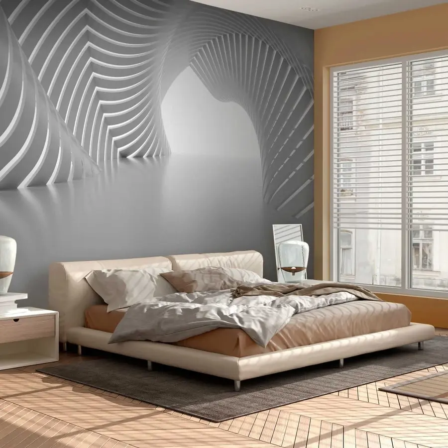 Papier peint Gris, symétrie et teintes et nuances u02035