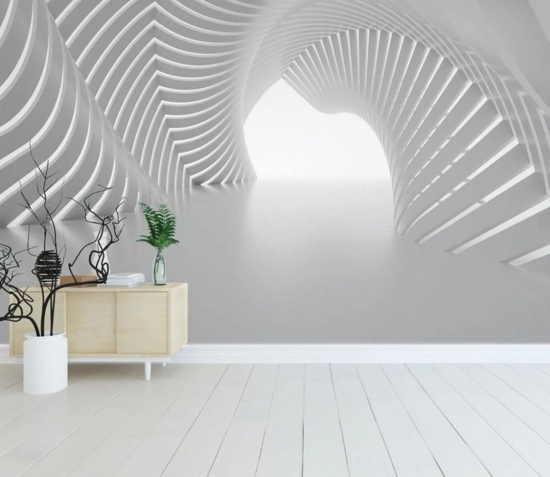 Papier peint Gris, symétrie et teintes et nuances u02035