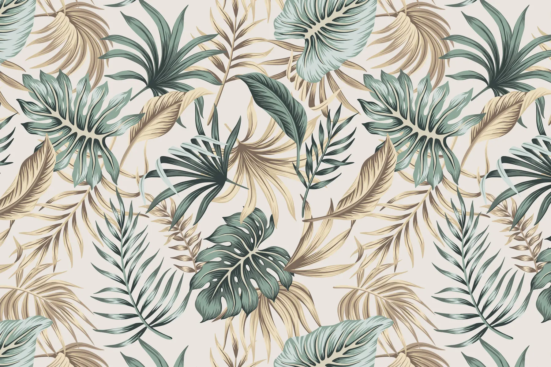 Papier peint Feuilles colorées u51888