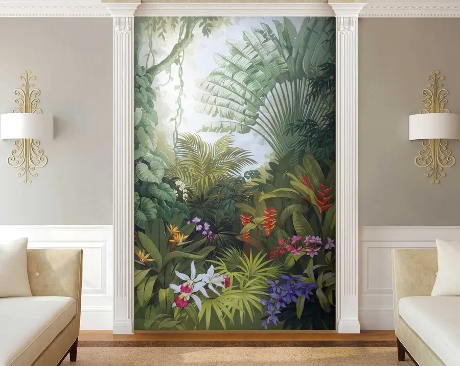 Papier peint Forêt tropicale lumineuse u02708