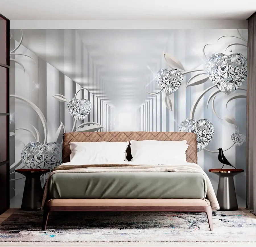 Papier peint Coeurs de diamant dans le tunnel u07513