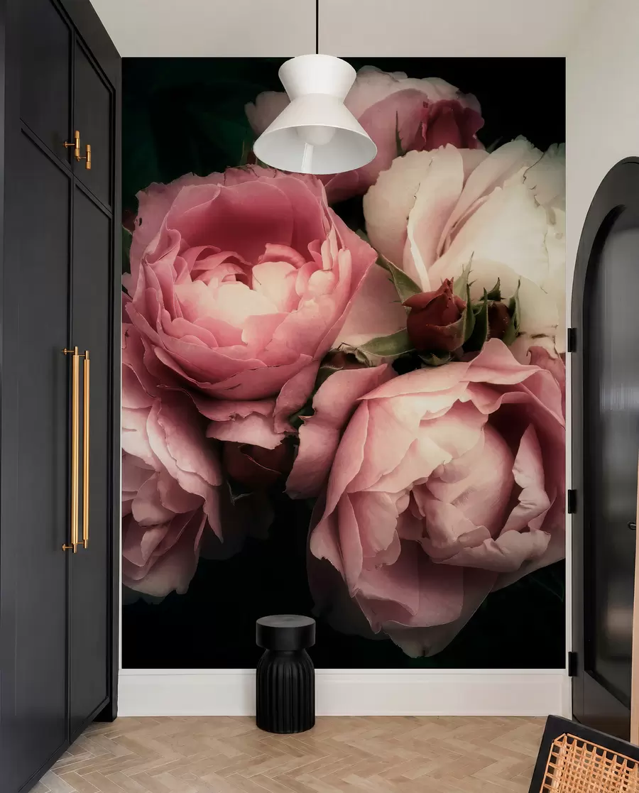 Papier peint Pivoines roses délicates u08062
