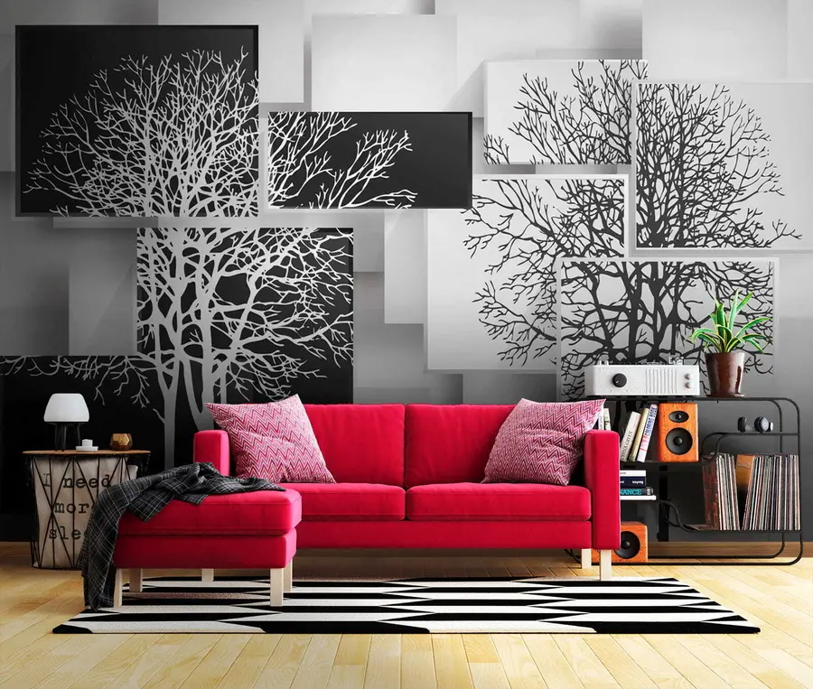 Papier peint Arbre Yin Yan u09369