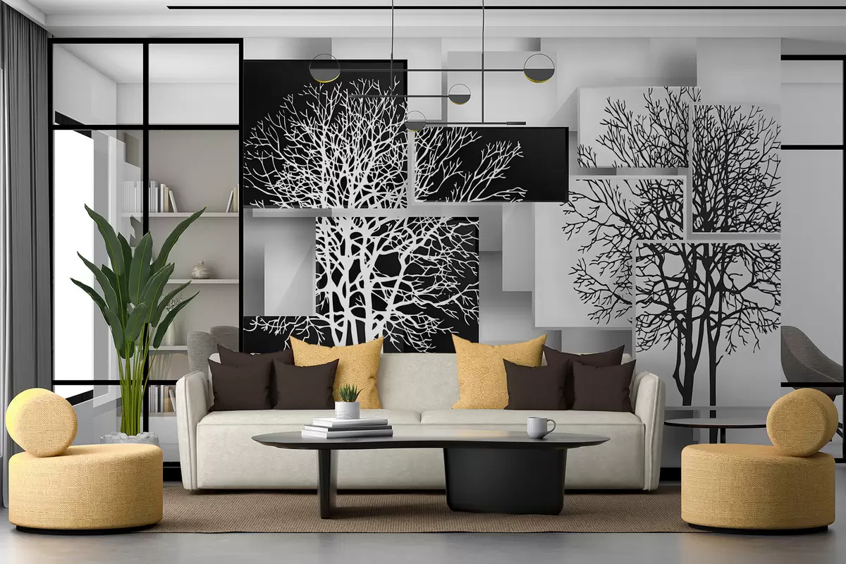 Papier peint Arbre Yin Yan u09369