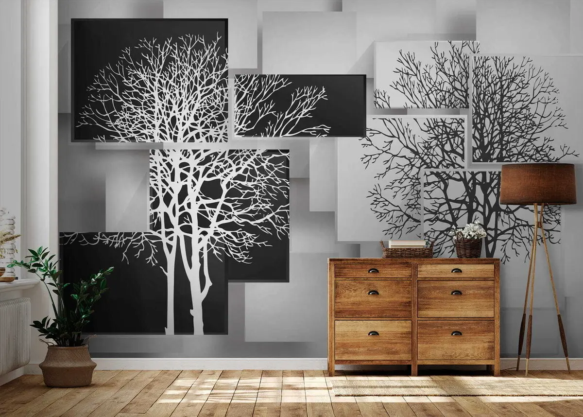 Papier peint Arbre Yin Yan u09369