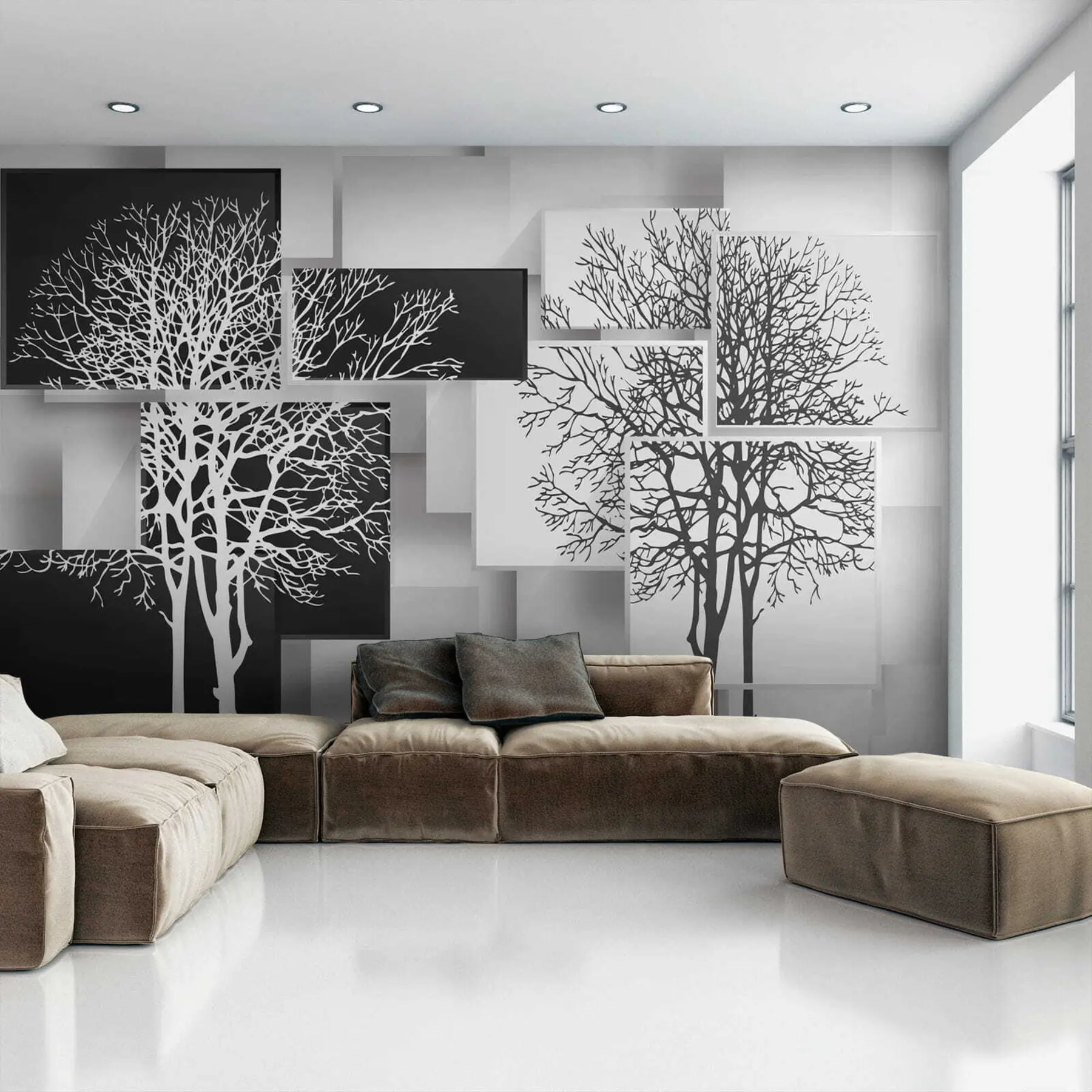 Papier peint Arbre Yin Yan u09369