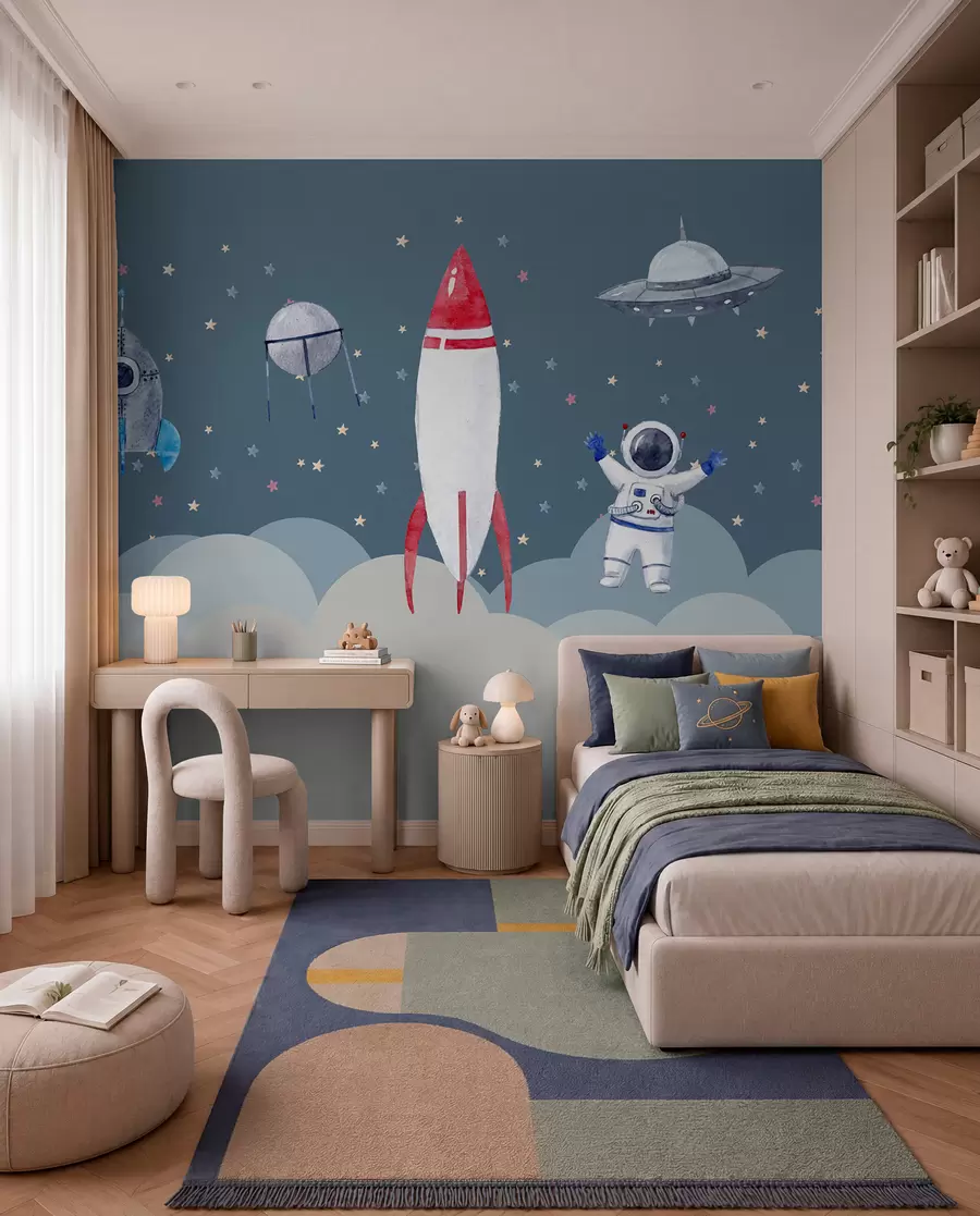 Papier peint La petite équipe spatiale u09813