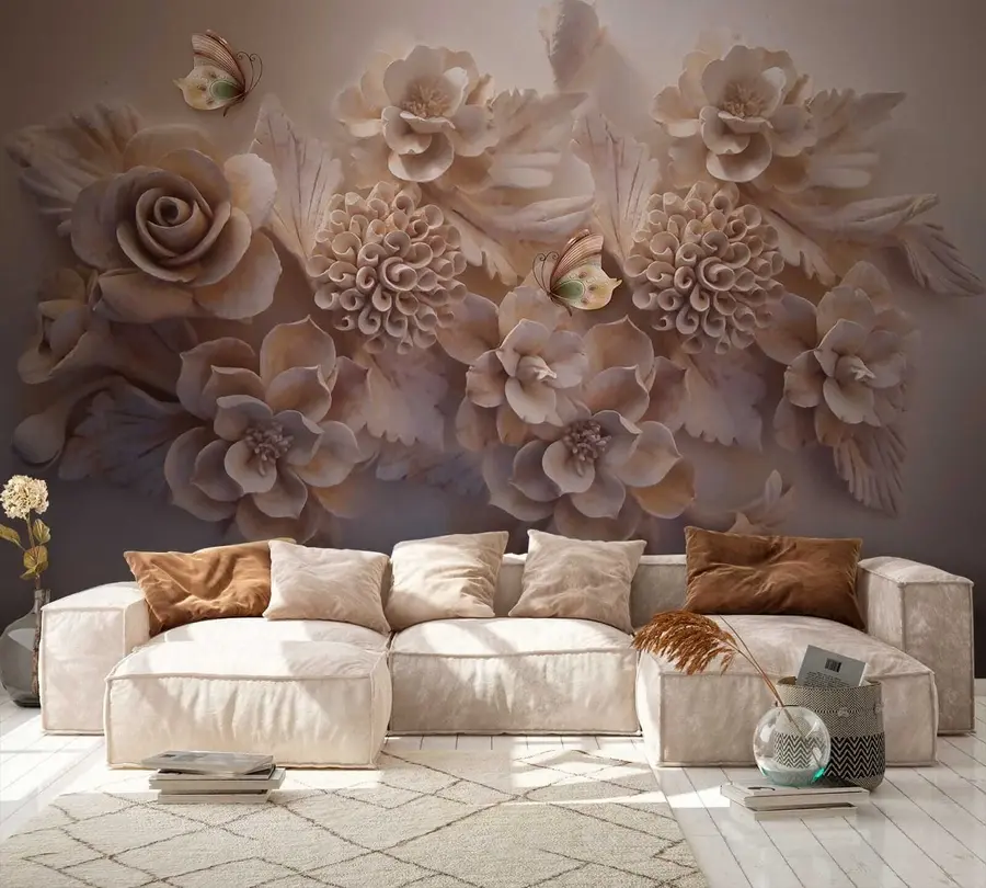 Papier peint Fleurs 3d u16644