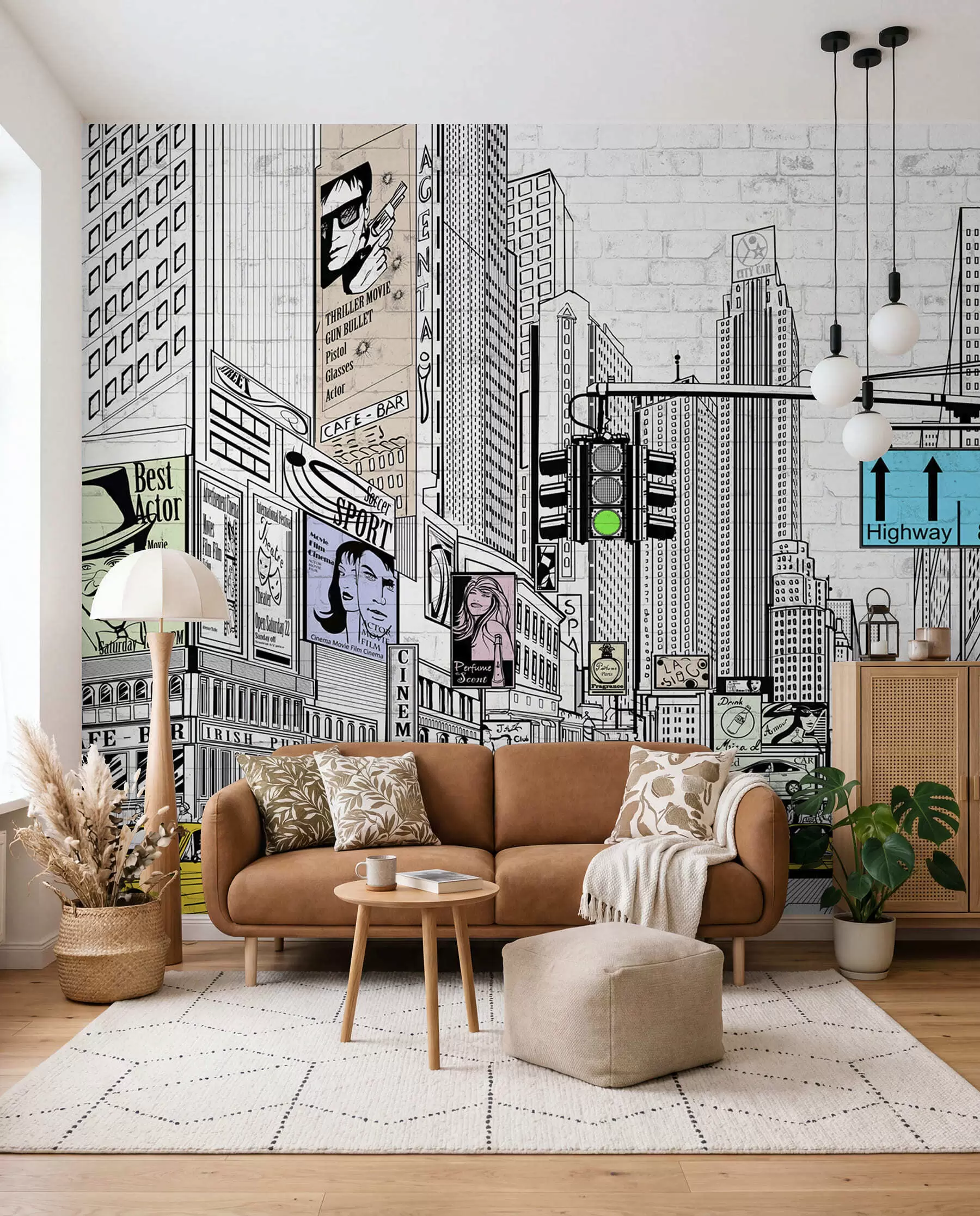 Papier peint Megapolis dans le style Comic u21095