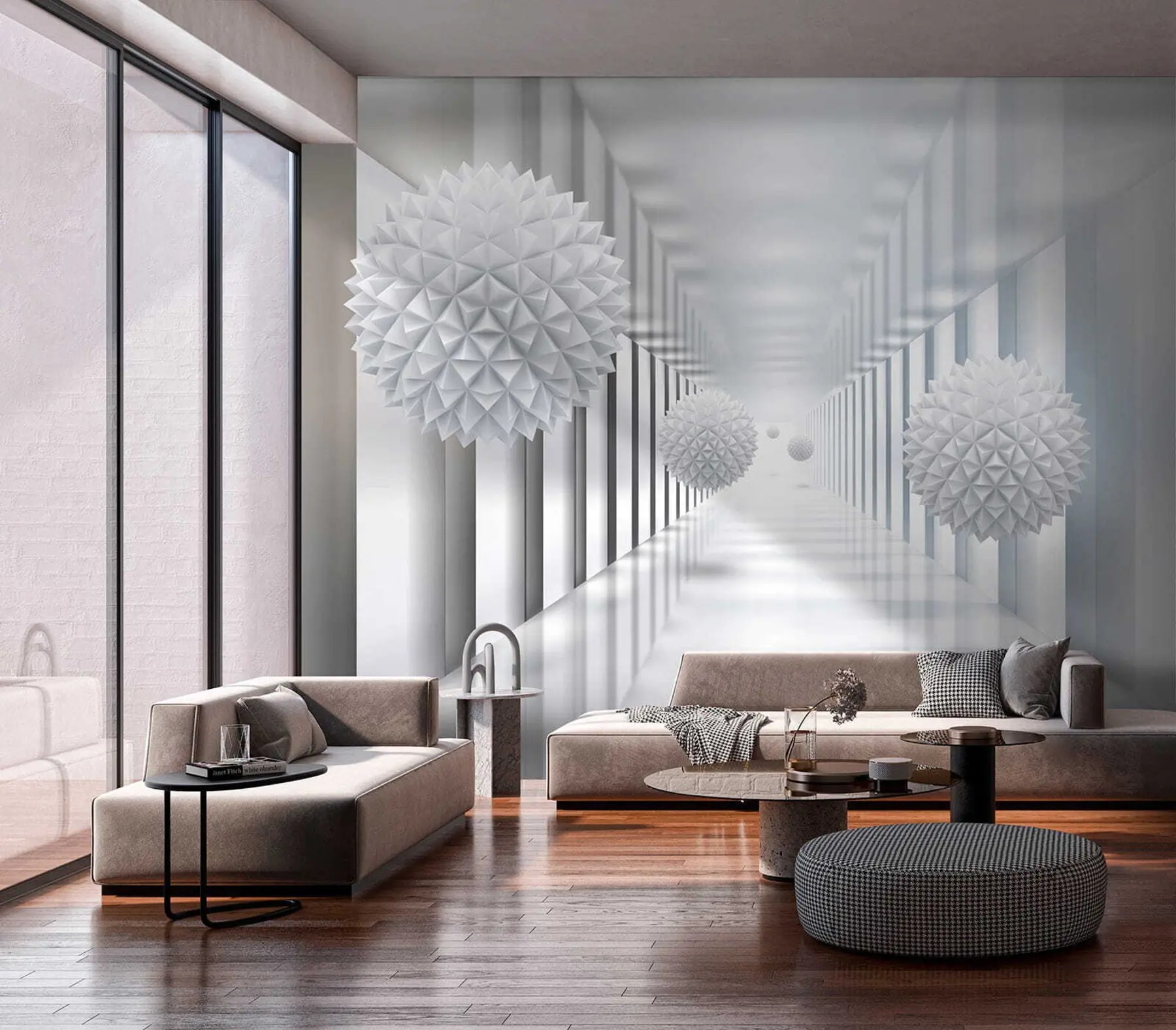 Papier peint Boules dans le tunnel u24571