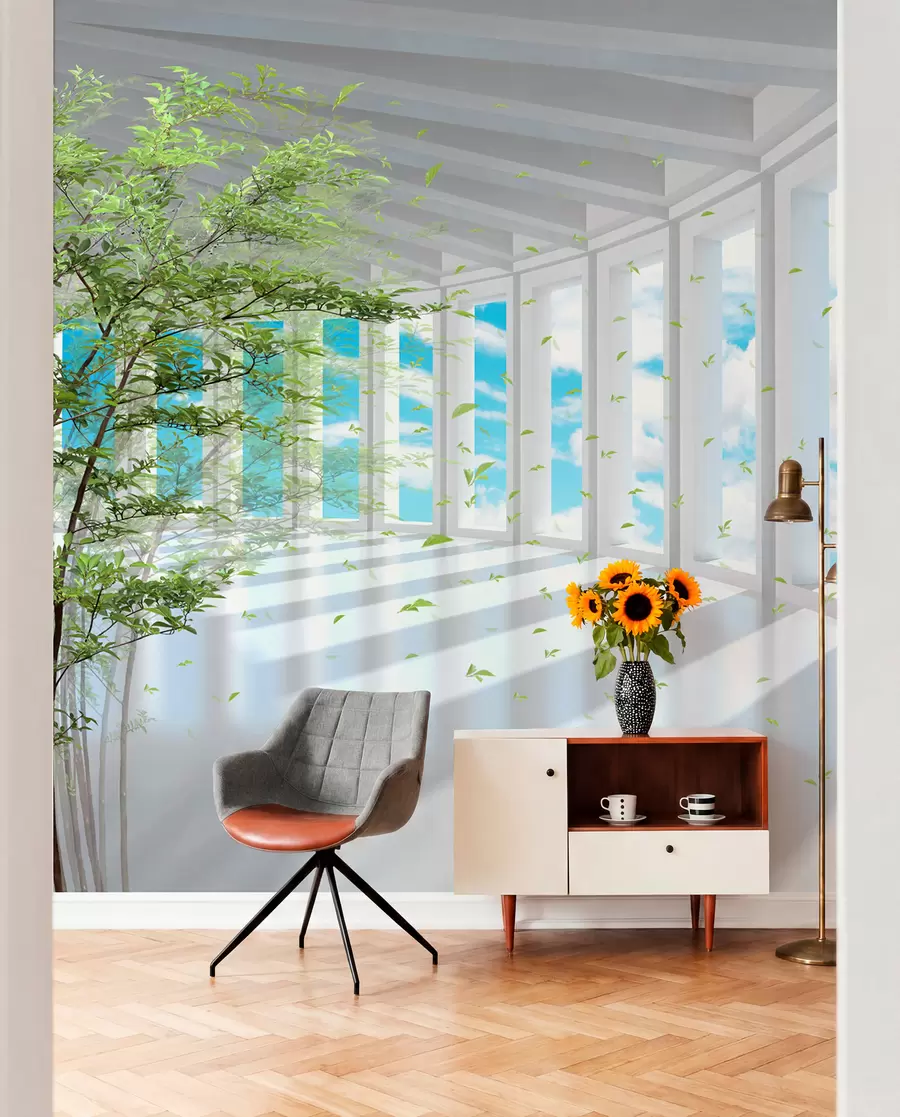 Papier peint Galerie dans le ciel u29922