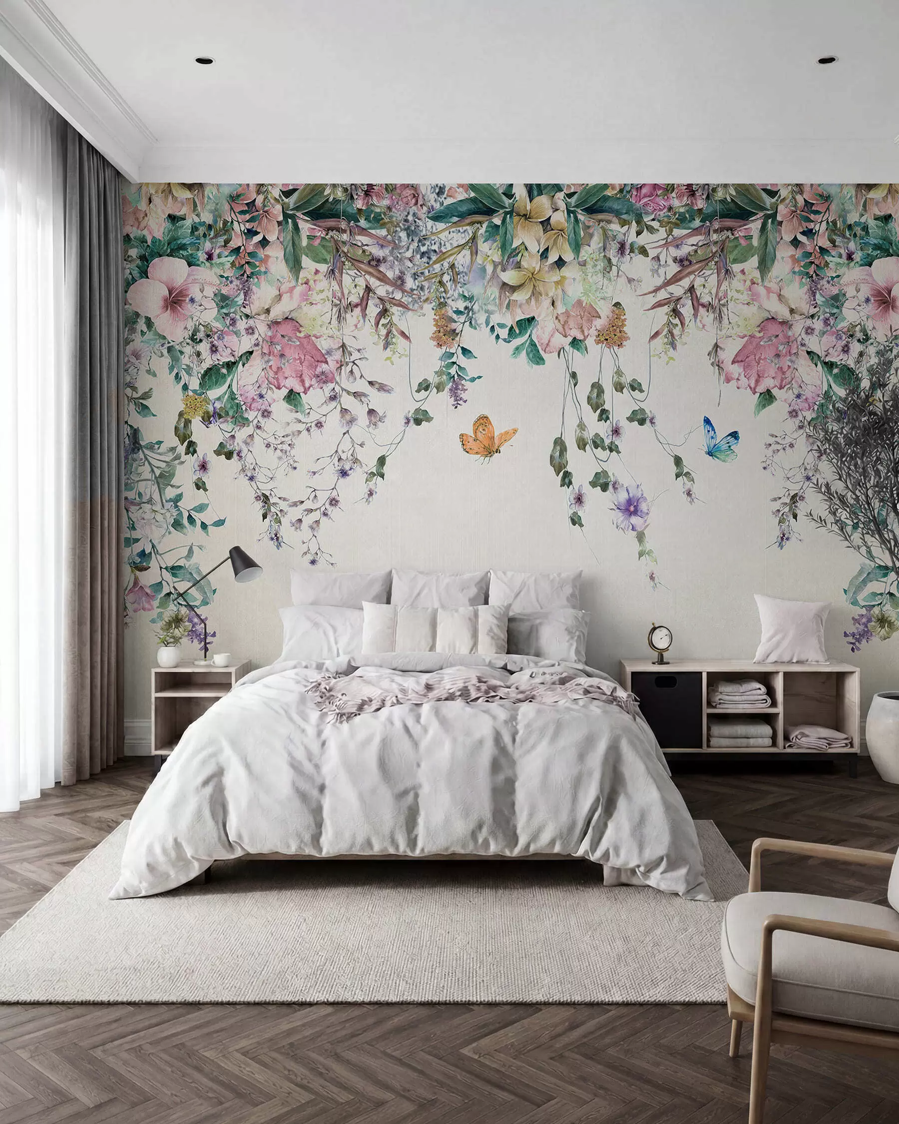 Papier peint Guirlande de papillons u30601