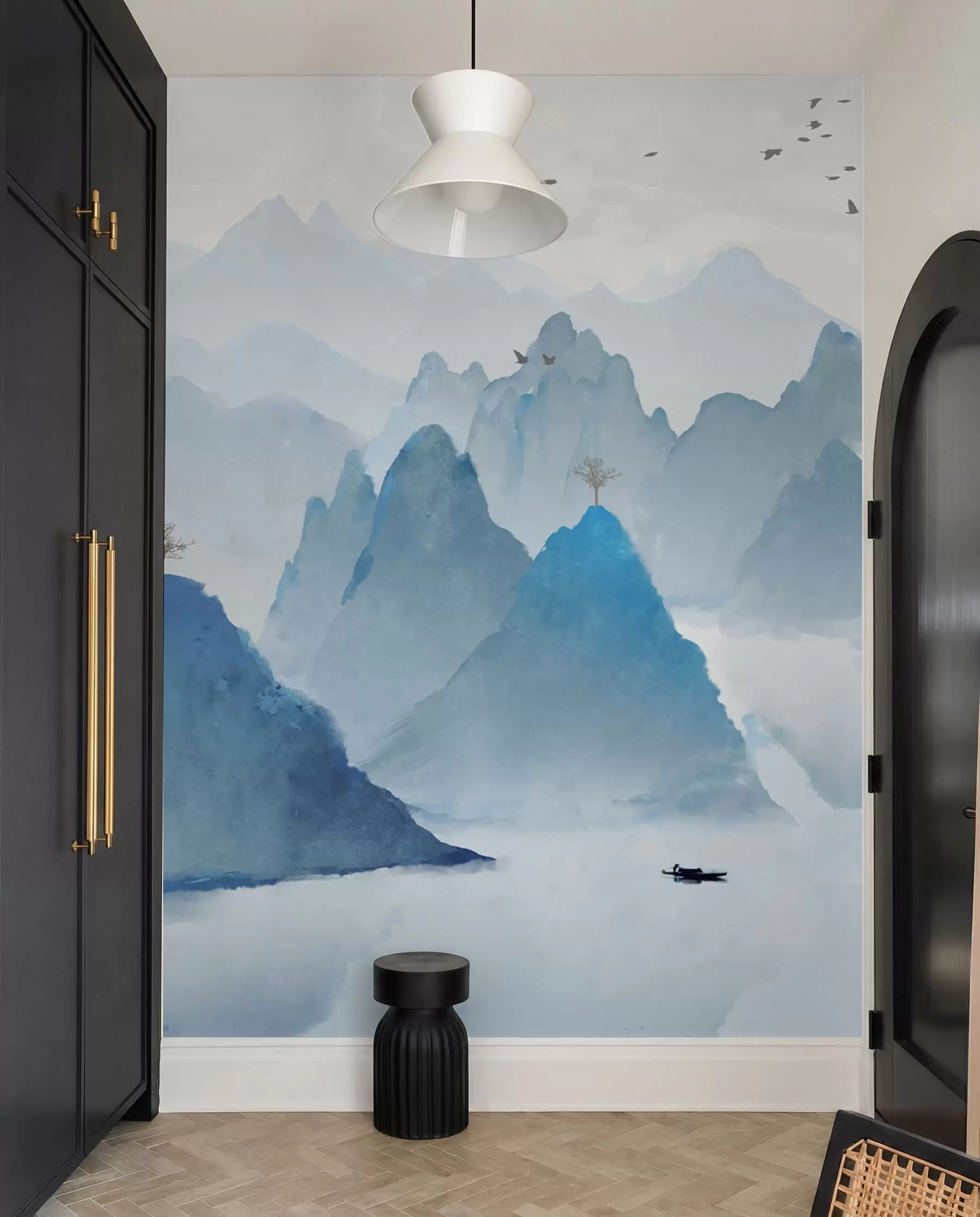 Papier peint Montagnes bleues u32523