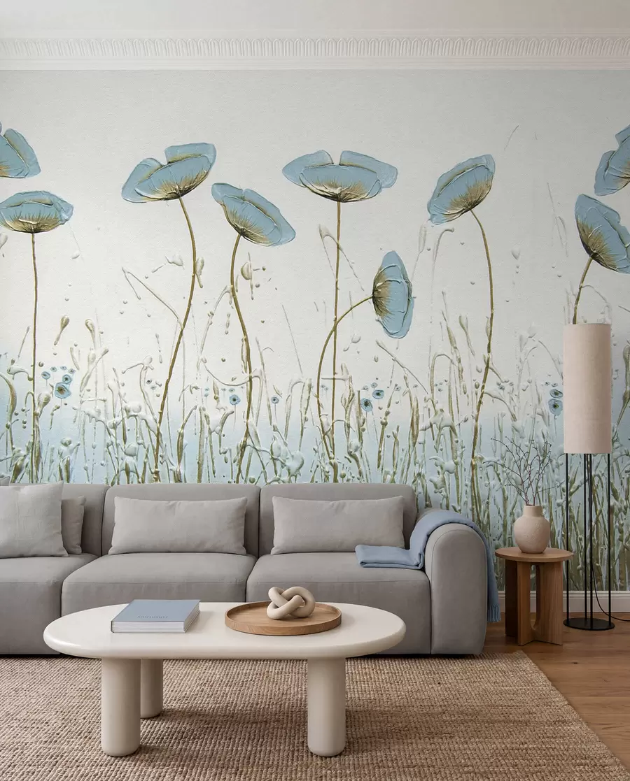Papier peint Coquelicots. Peinture à l'huile u34867