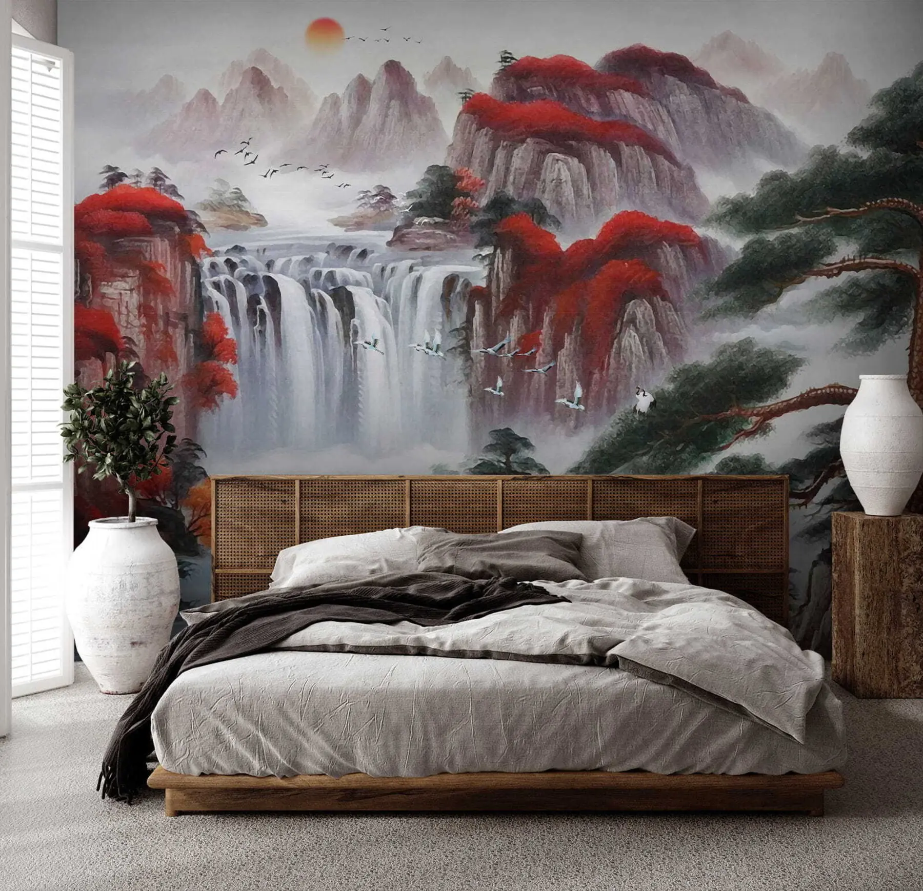 Papier peint Cascade de style japonais u36222 buy France - Uwalls.fr Papier peint Cascade de style japonais u36222