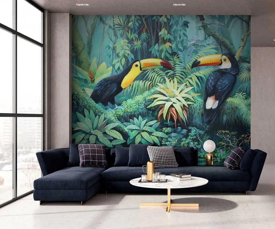 Papier peint Tukans dans la jungle u36358