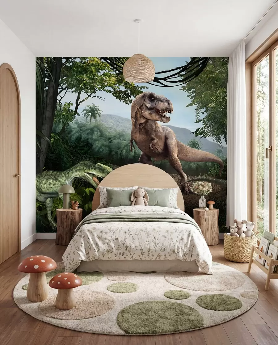 Papier peint Dinosaures dans la jungle u36756