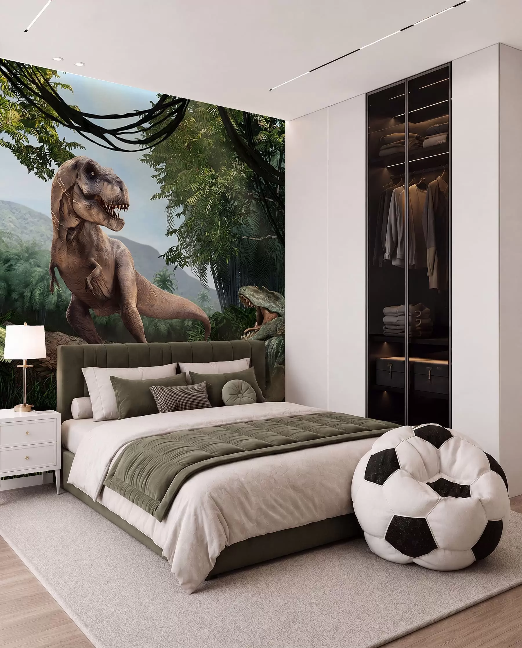 Papier peint Dinosaures dans la jungle u36756