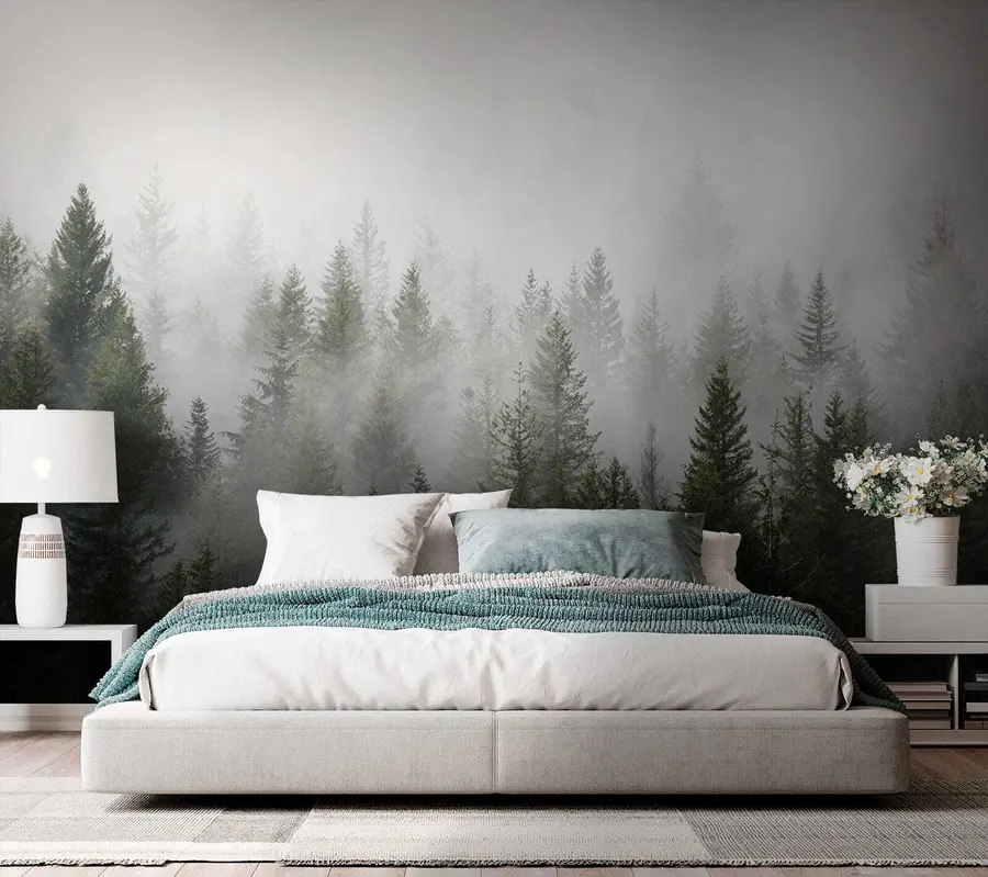 Papier peint Forêt dans le brouillard u37073