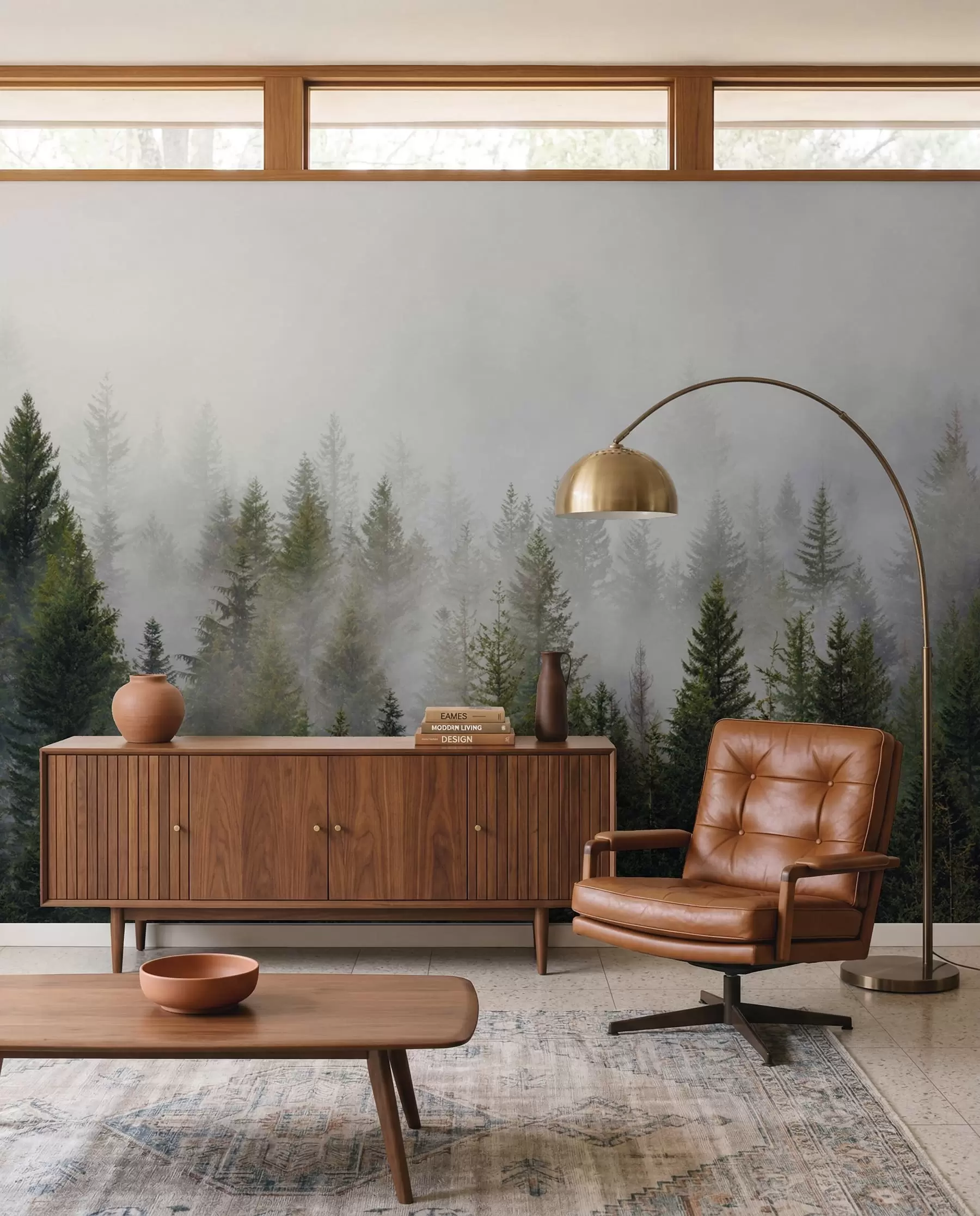 Papier peint Forêt dans le brouillard u37073