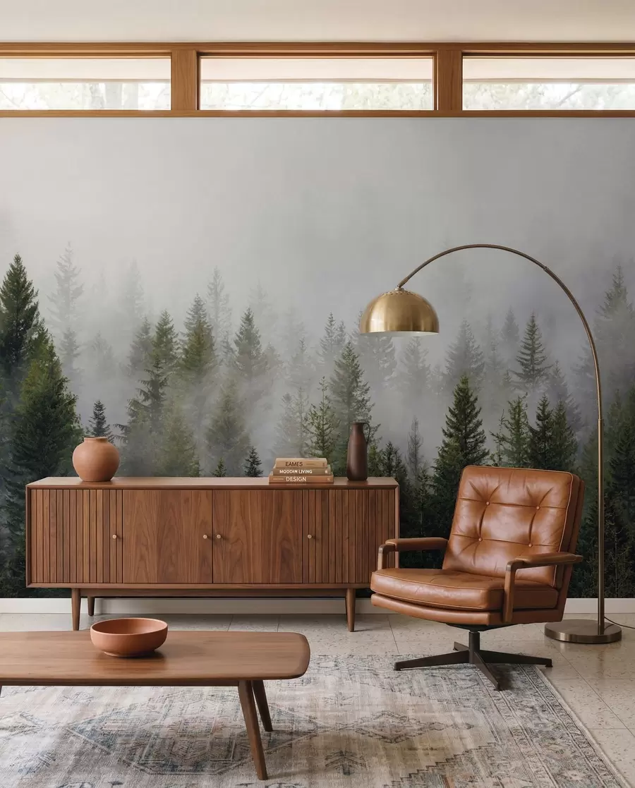 Papier peint Forêt dans le brouillard u37073