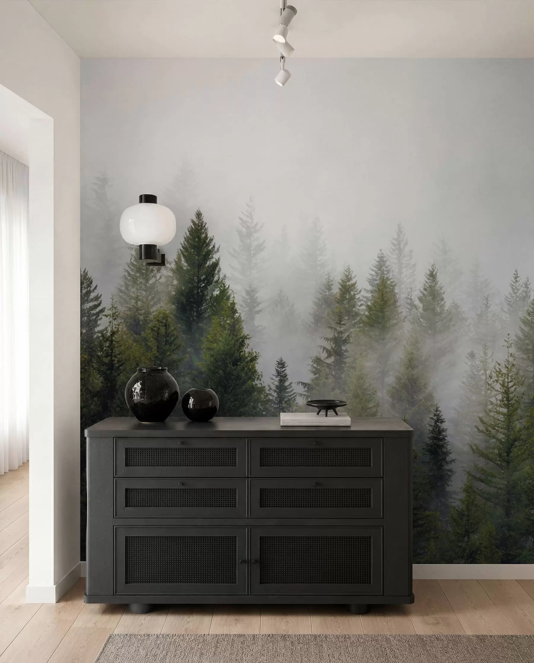 Papier peint Forêt dans le brouillard u37073