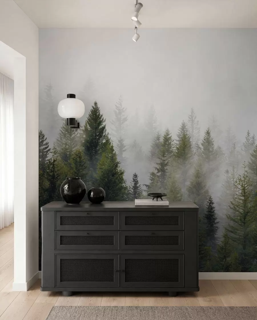 Papier peint Forêt dans le brouillard u37073