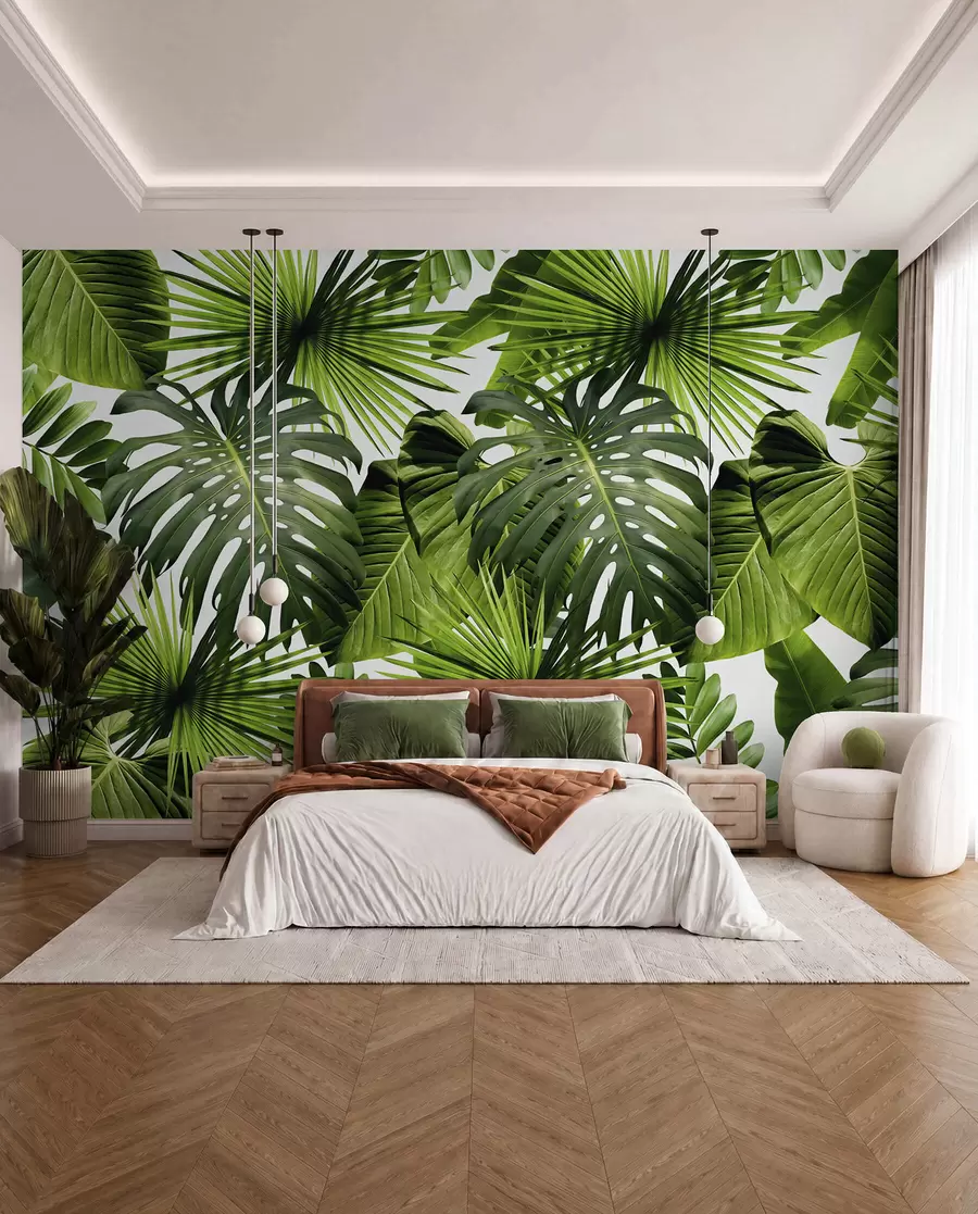 Papier peint Verts tropicaux u37767
