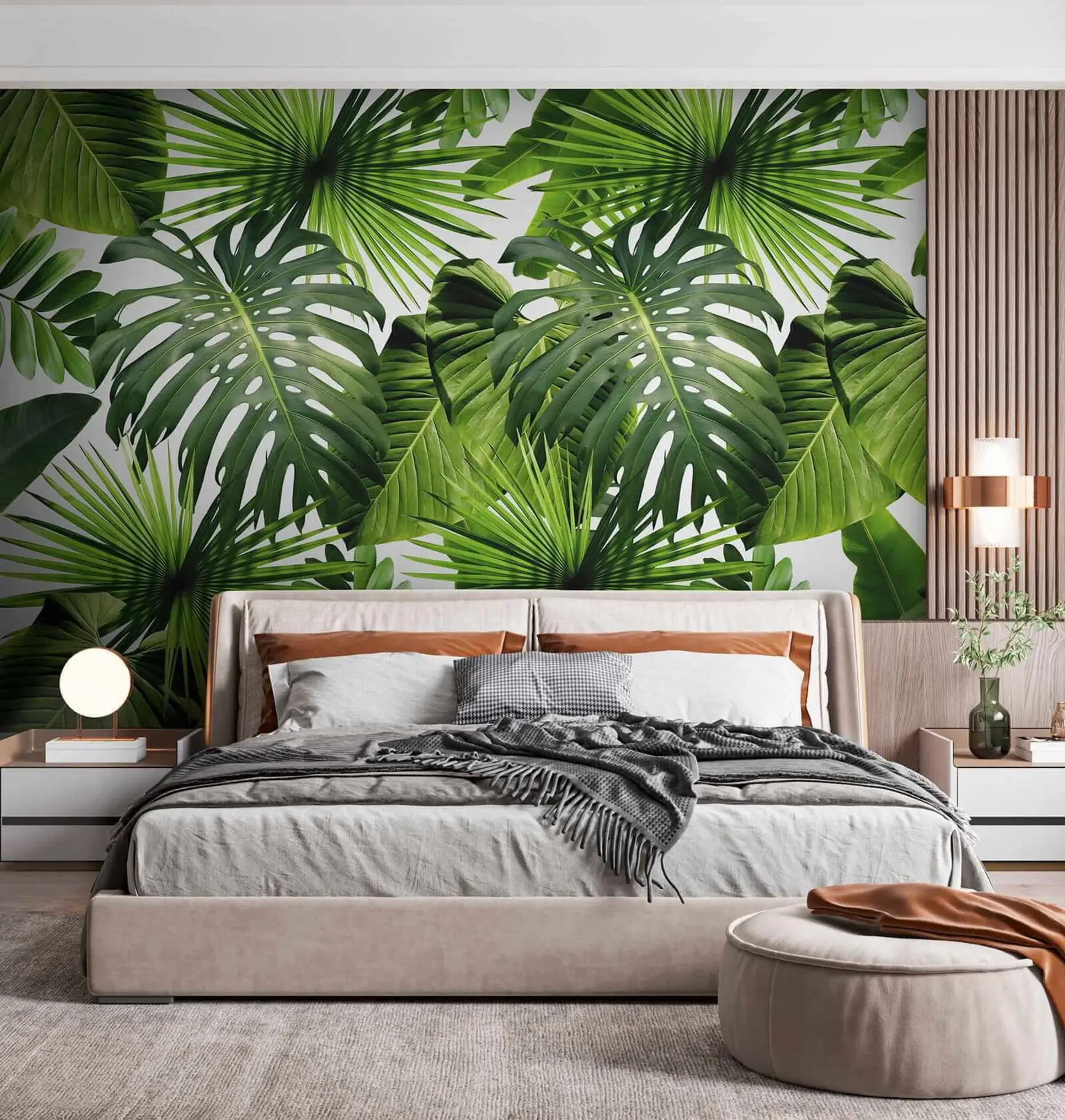 Papier peint Verts tropicaux u37767