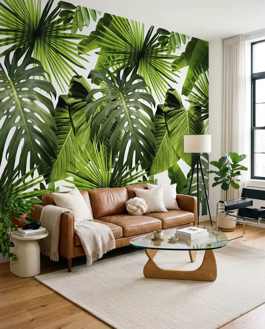 Papier peint Verts tropicaux u37767
