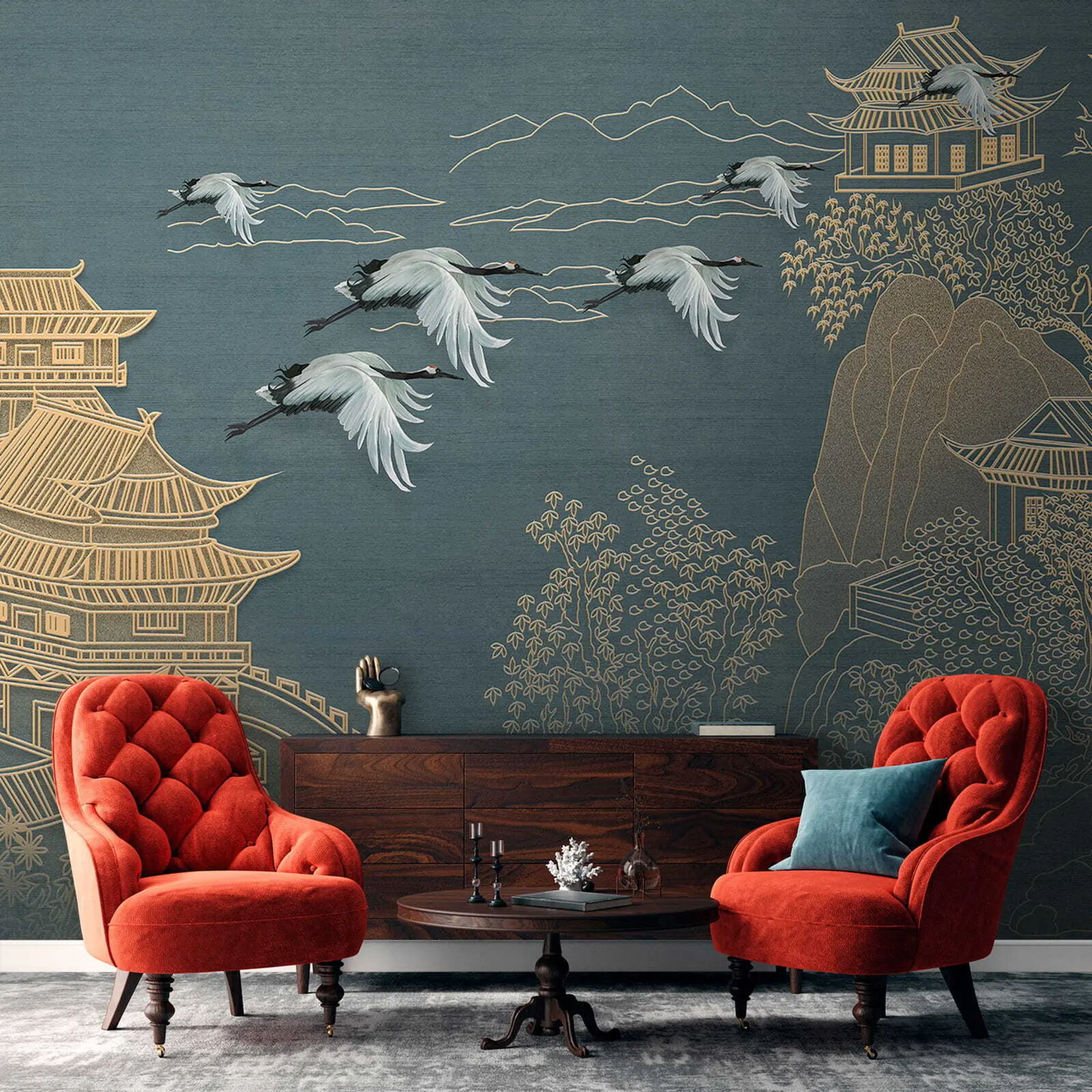 Papier peint Dessin de style japonais u38720