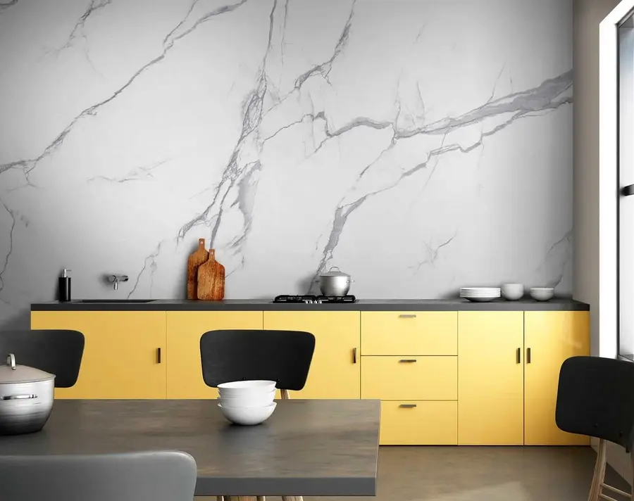 Papier peint Marbre blanc u42049