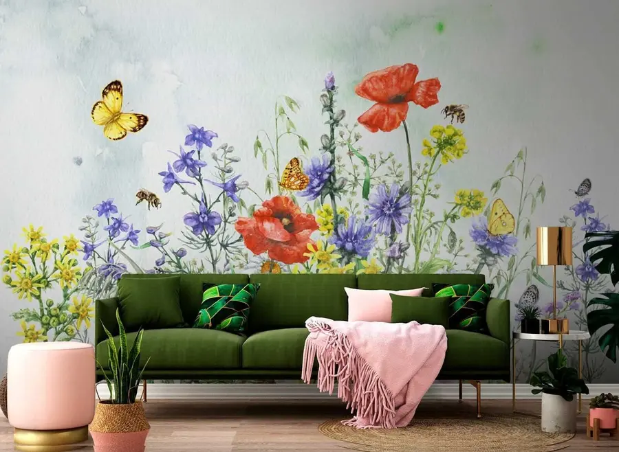 Papier peint Bouquet d'été u43104