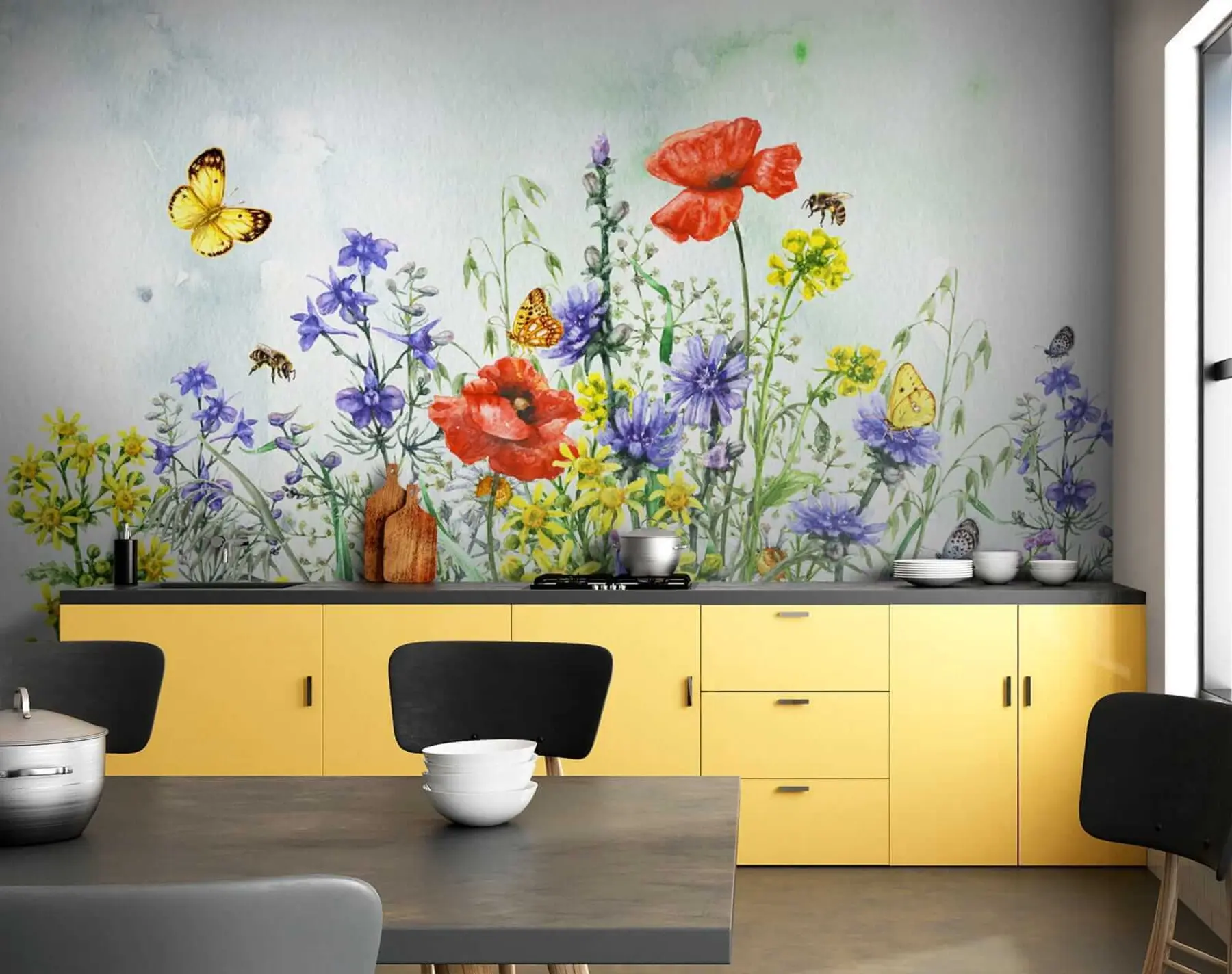 Papier peint Bouquet d'été u43104