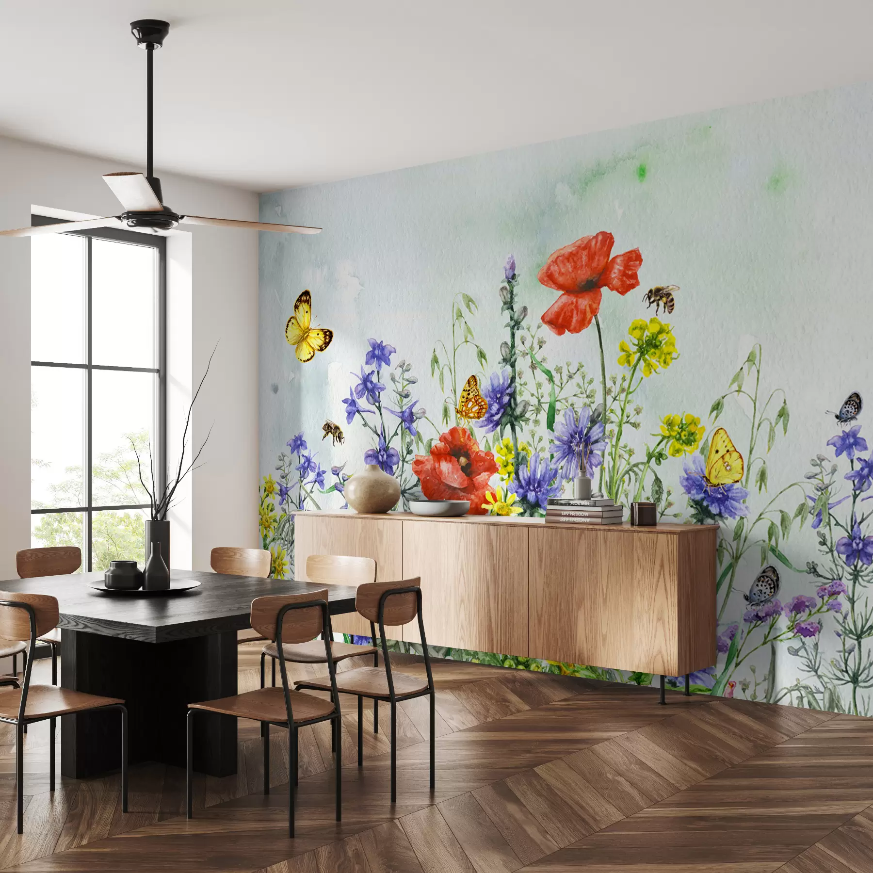 Papier peint Bouquet d'été u43104