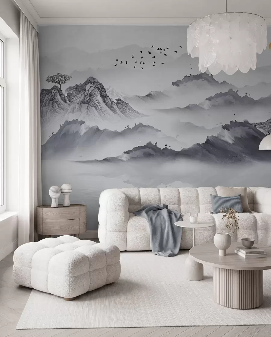 Papier peint Envol sur les montagnes u44010