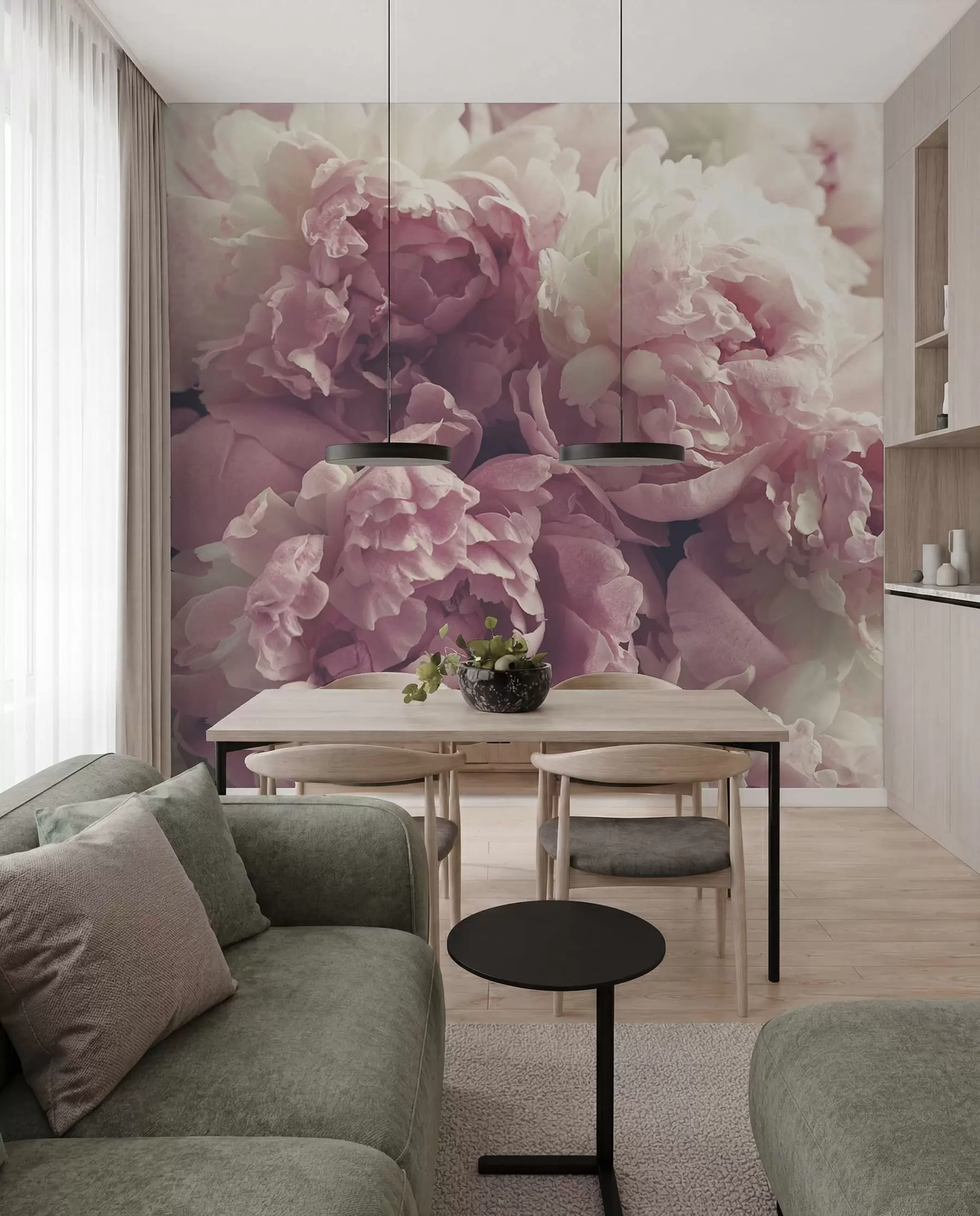 Papier peint Pivoines délicates u44746