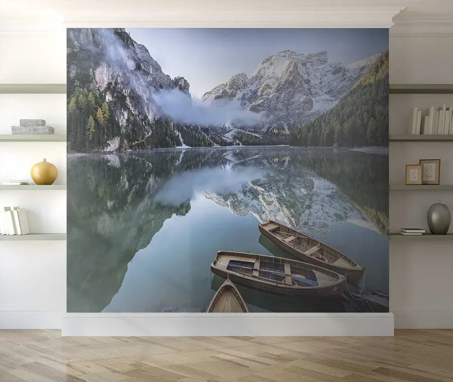Papier peint Paysage avec bateaux u44826
