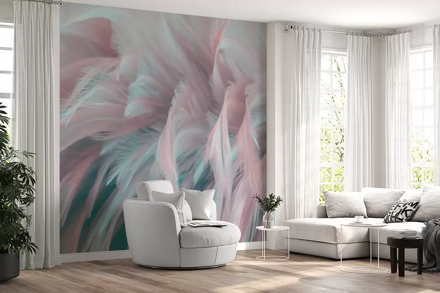 Papier peint Plumes tendres u45689