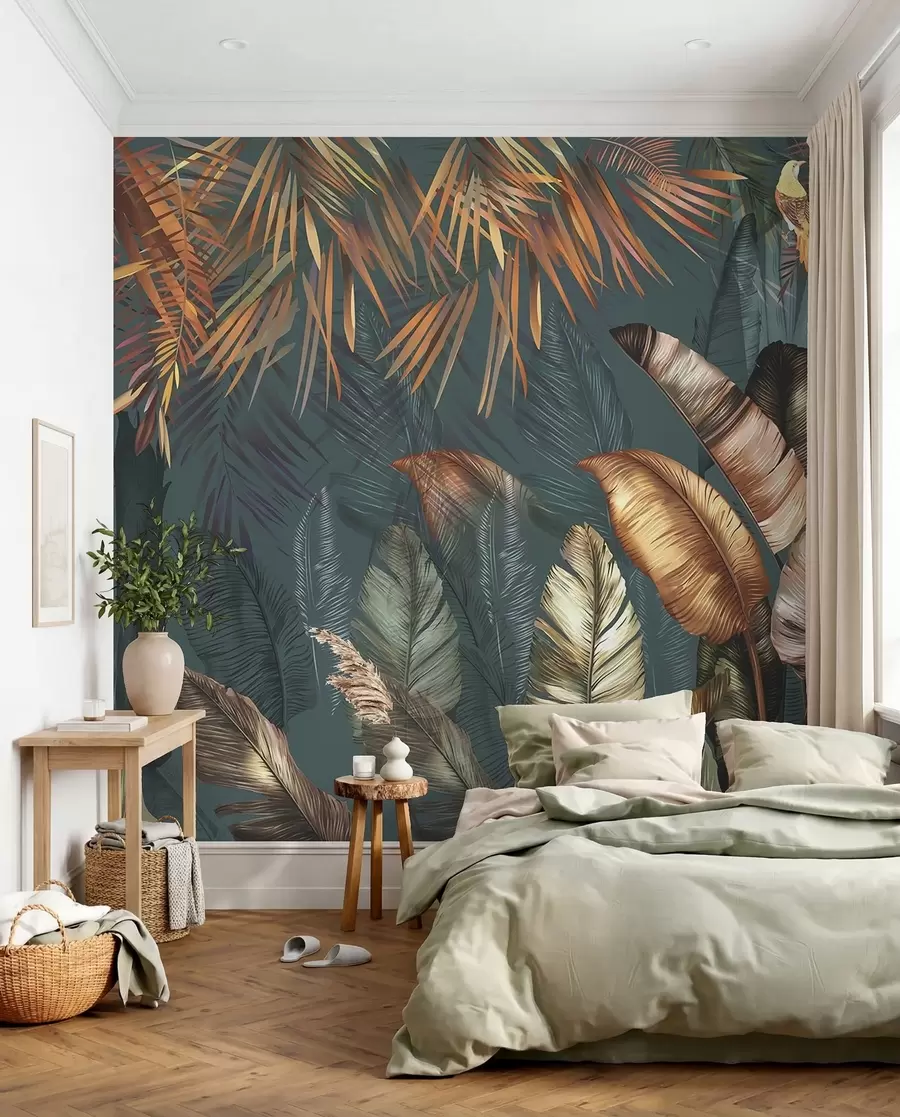 Papier peint Jungle tropicale lumineuse u50468