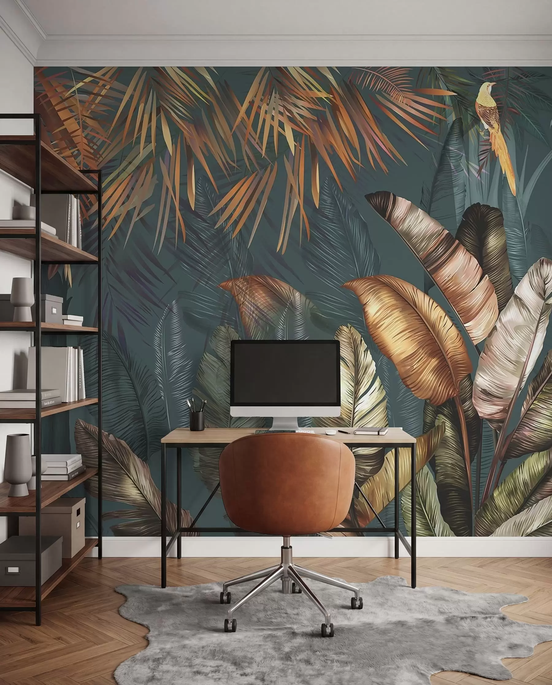 Papier peint Jungle tropicale lumineuse u50468
