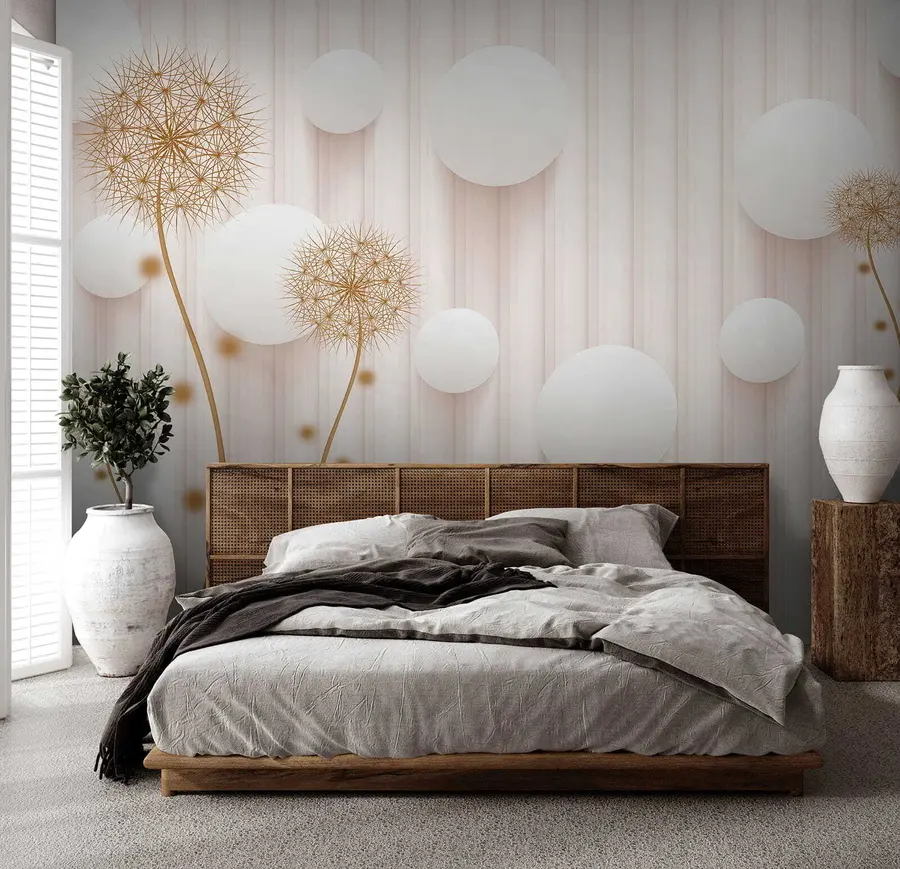 Papier peint Boules et pissenlits u52503