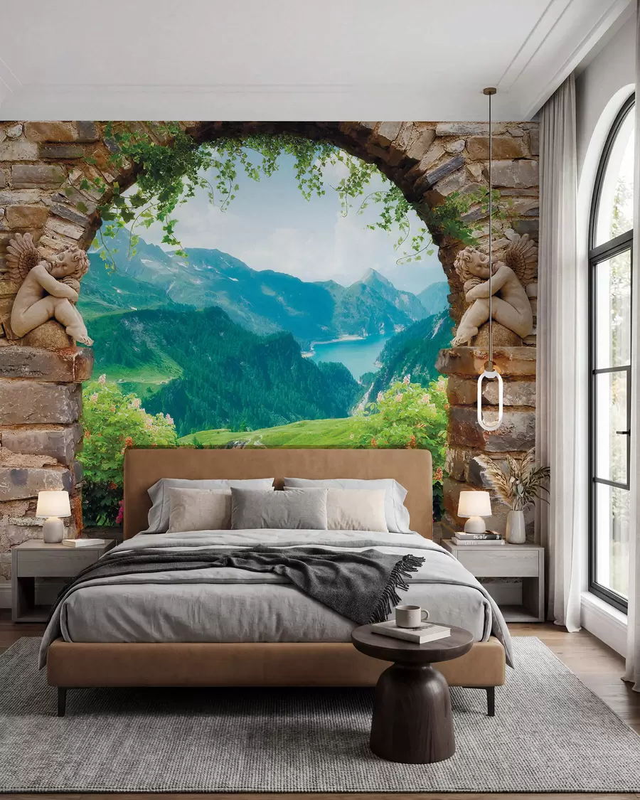 Papier peint Arche avec vue sur les montagnes u52506