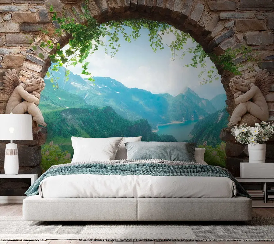 Papier peint Arche avec vue sur les montagnes u52506