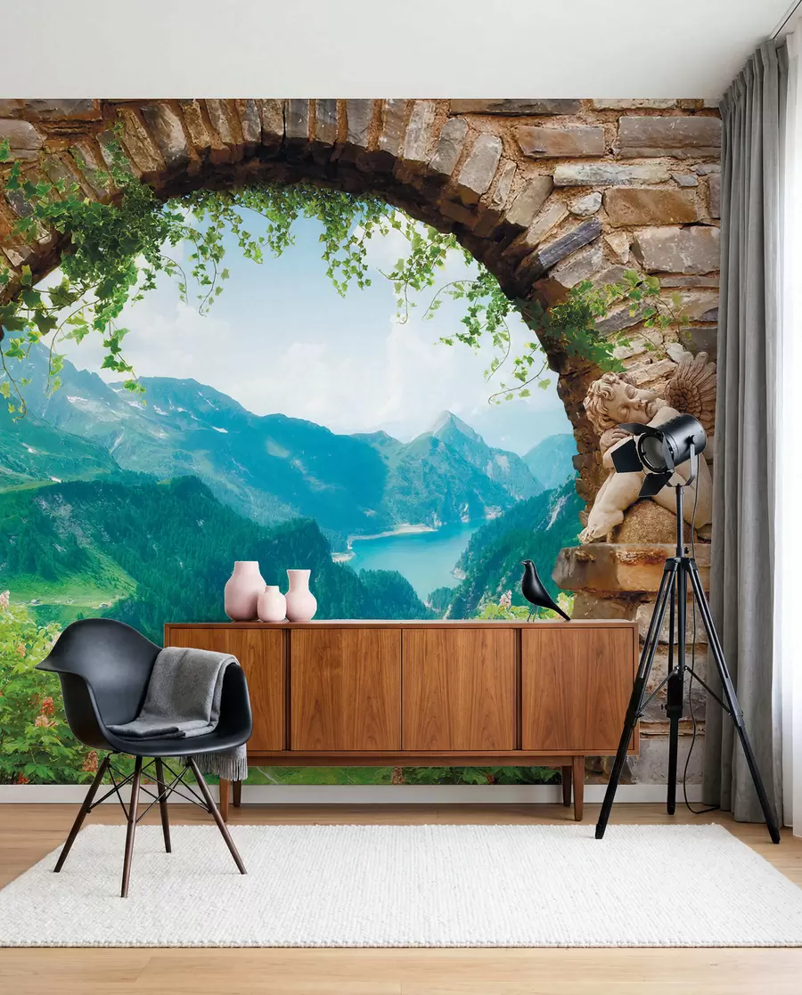 Papier peint Arche avec vue sur les montagnes u52506