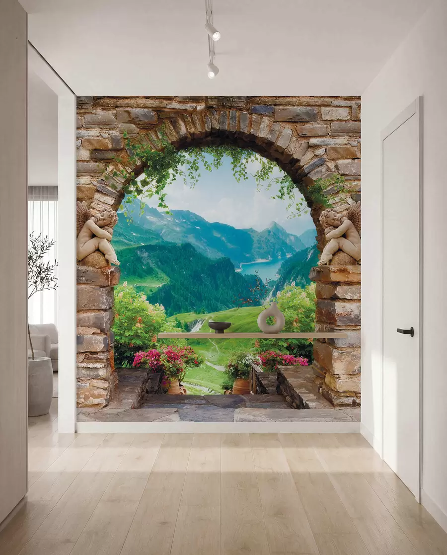 Papier peint Arche avec vue sur les montagnes u52506