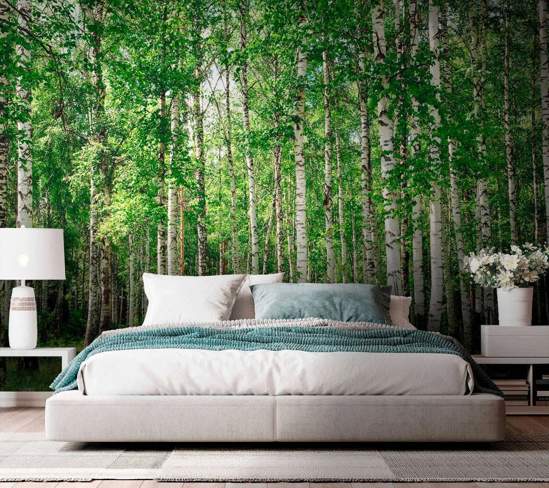 Papier peint Forêt de bouleaux u52530