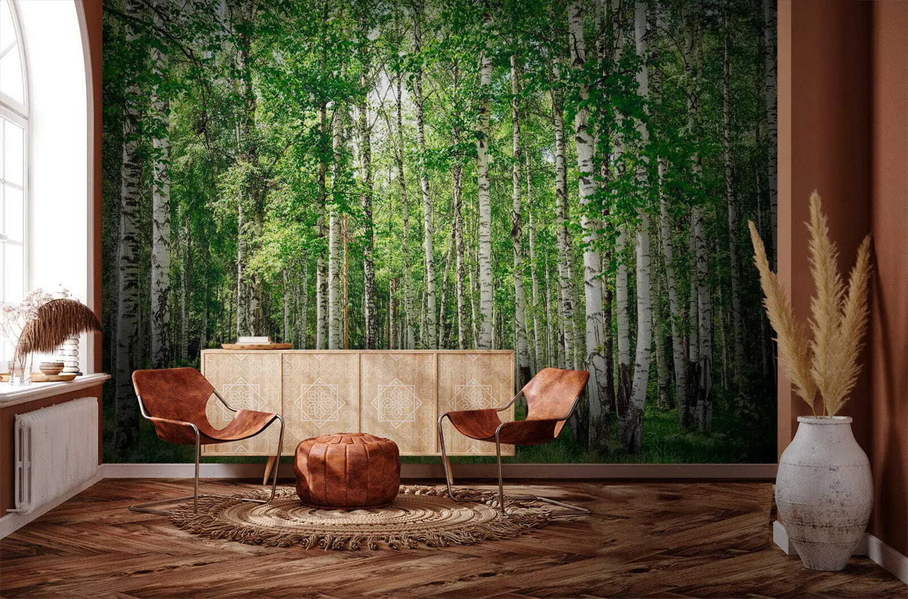 Papier peint Forêt de bouleaux u52530